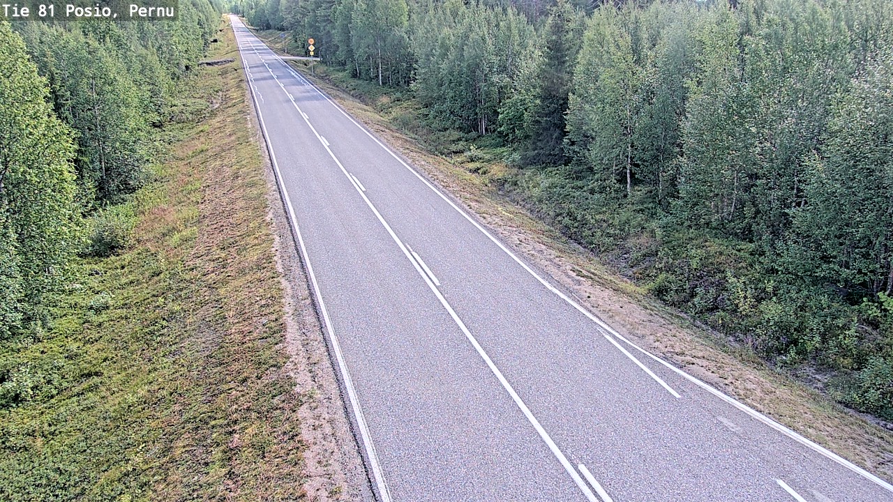 Weather Camera Image Road 81 Posio, Pernu, Posio, Lappi
