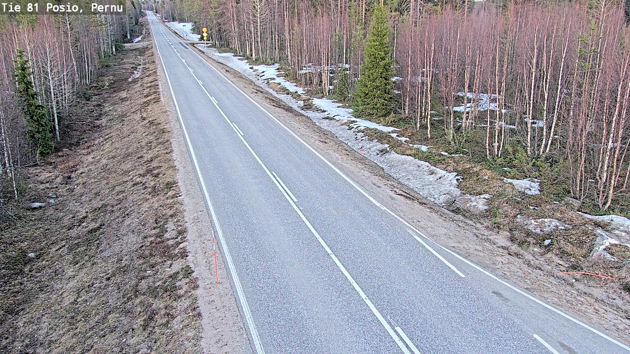 Weather Camera Image Väg 81 Posio, Pernu, Posio, Lappi