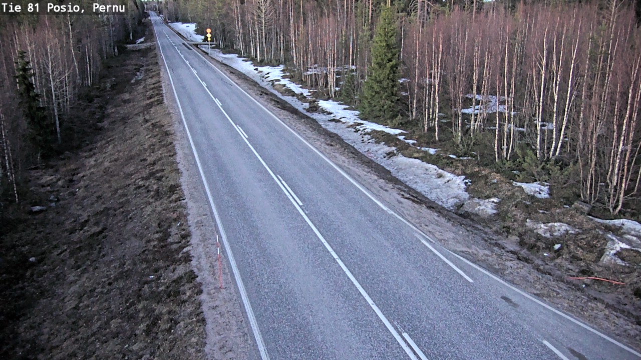 Weather Camera Image Väg 81 Posio, Pernu, Posio, Lappi