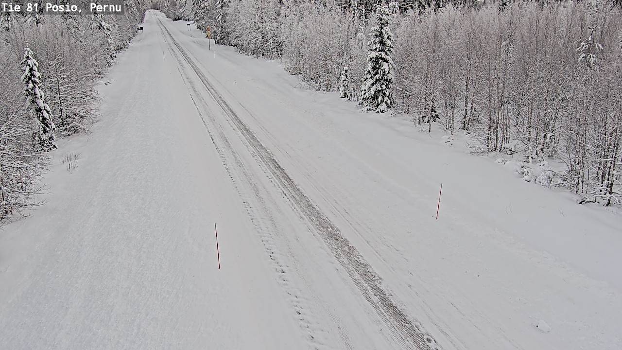 Weather Camera Image Road 81 Posio, Pernu, Posio, Lappi