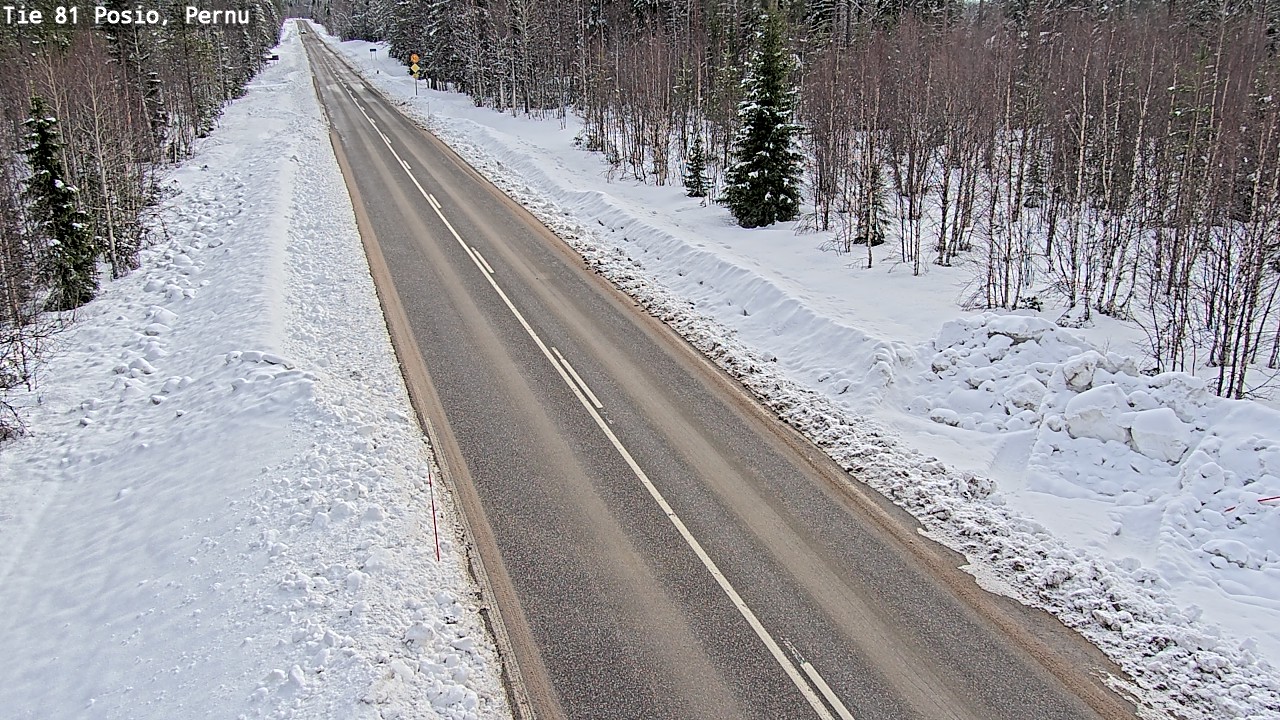 Kelikamerat Kuva Tie 81 Posio, Pernu, Posio, Lappi