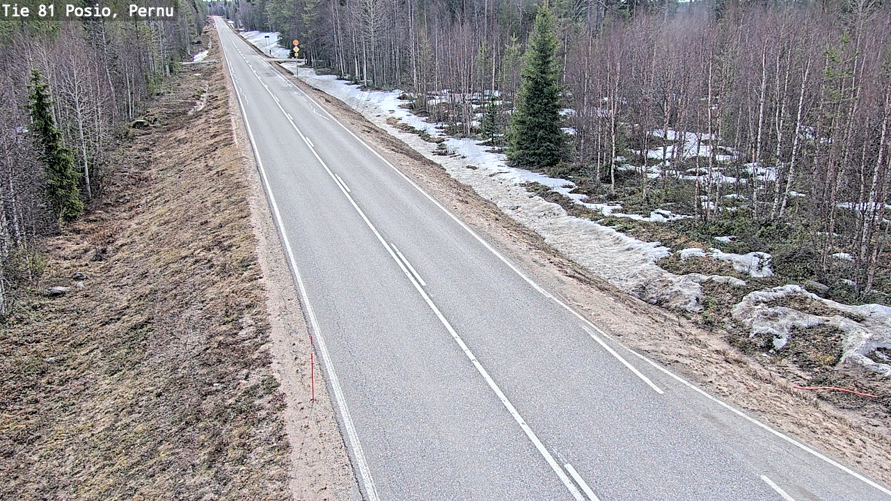 Weather Camera Image Väg 81 Posio, Pernu, Posio, Lappi