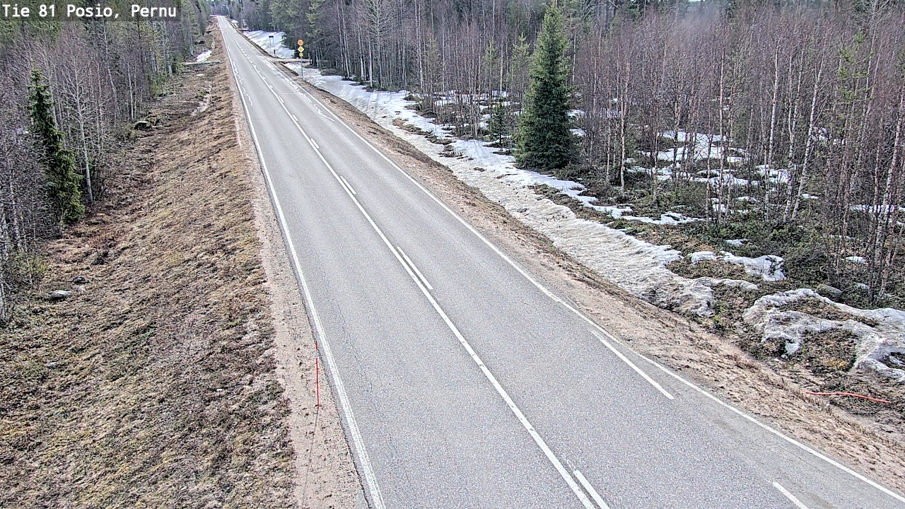Weather Camera Image Väg 81 Posio, Pernu, Posio, Lappi