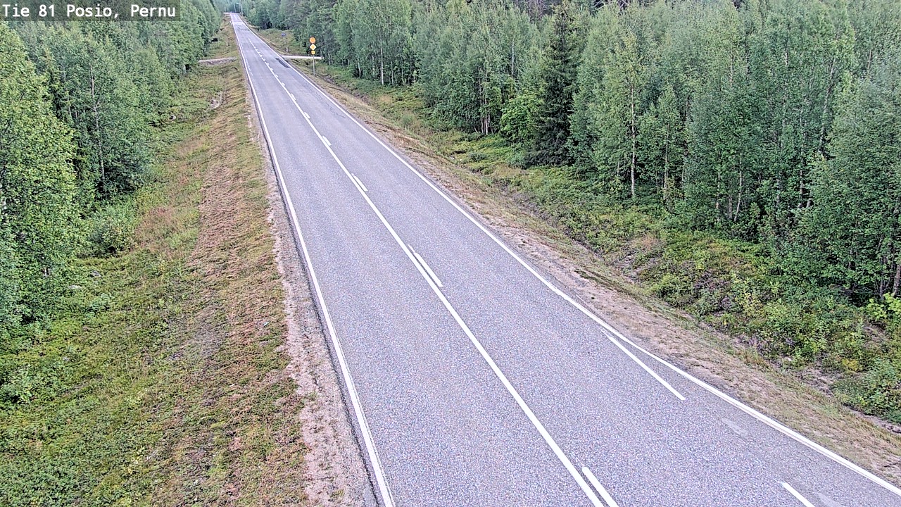 Kelikamerat Kuva Tie 81 Posio, Pernu, Posio, Lappi