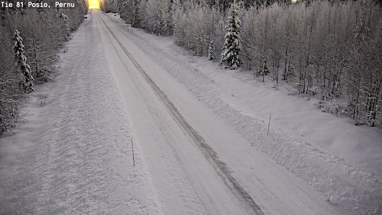 Weather Camera Image Road 81 Posio, Pernu, Posio, Lappi