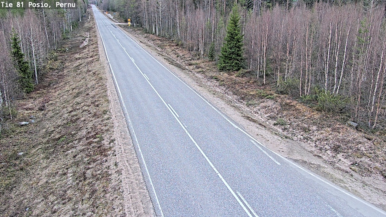 Weather Camera Image Väg 81 Posio, Pernu, Posio, Lappi