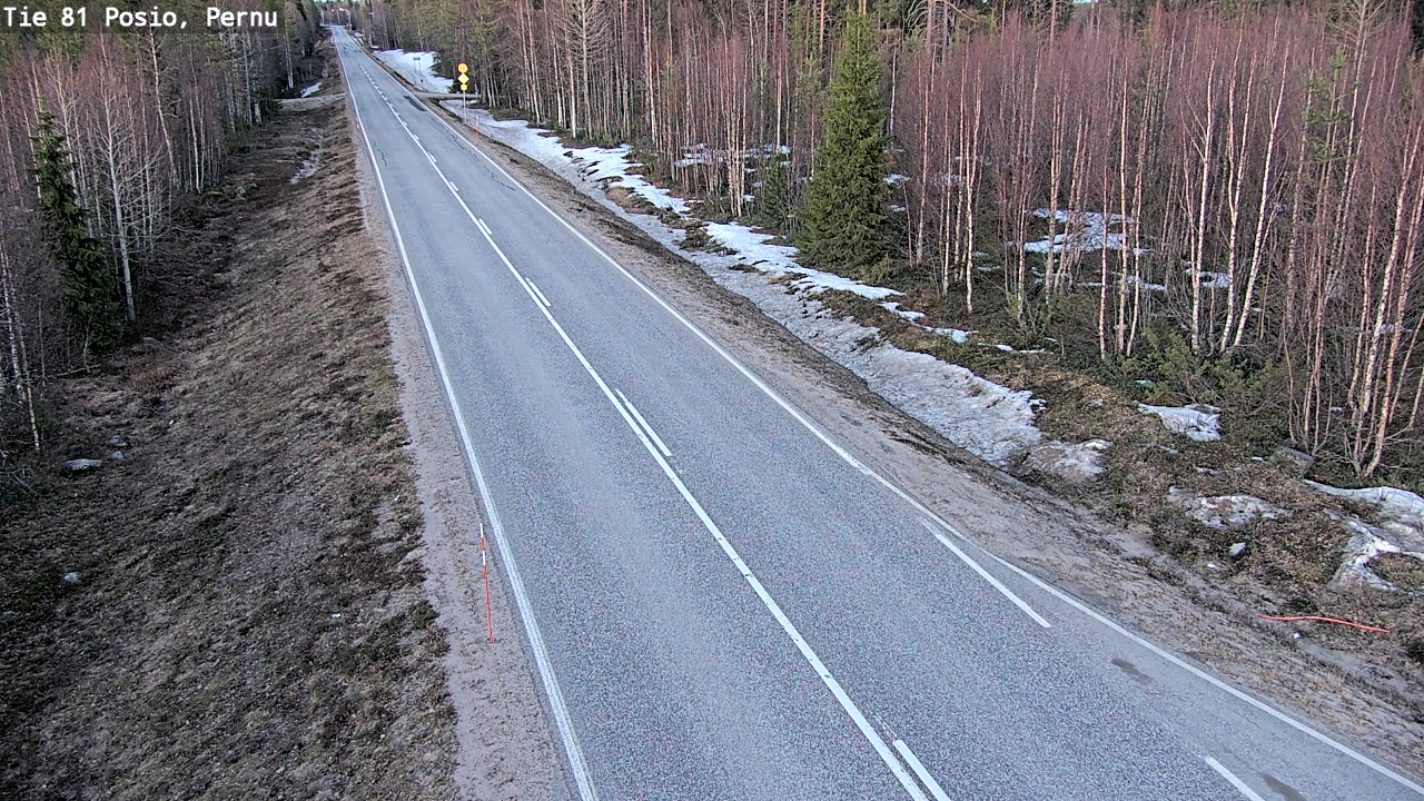 Weather Camera Image Väg 81 Posio, Pernu, Posio, Lappi
