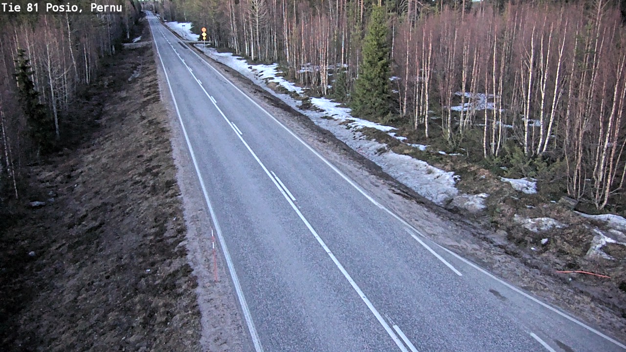 Weather Camera Image Väg 81 Posio, Pernu, Posio, Lappi