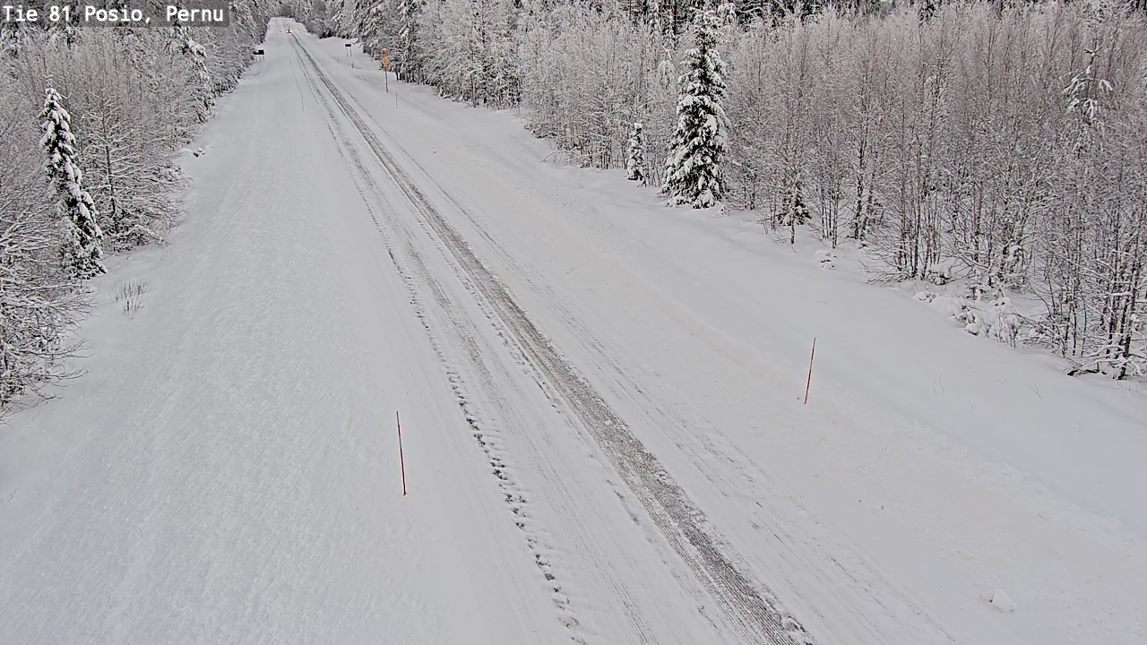 Weather Camera Image Road 81 Posio, Pernu, Posio, Lappi