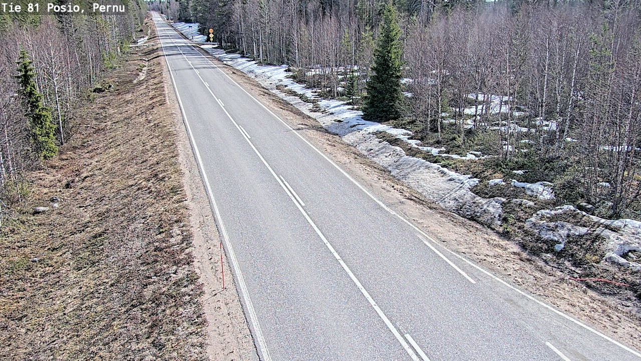 Weather Camera Image Väg 81 Posio, Pernu, Posio, Lappi