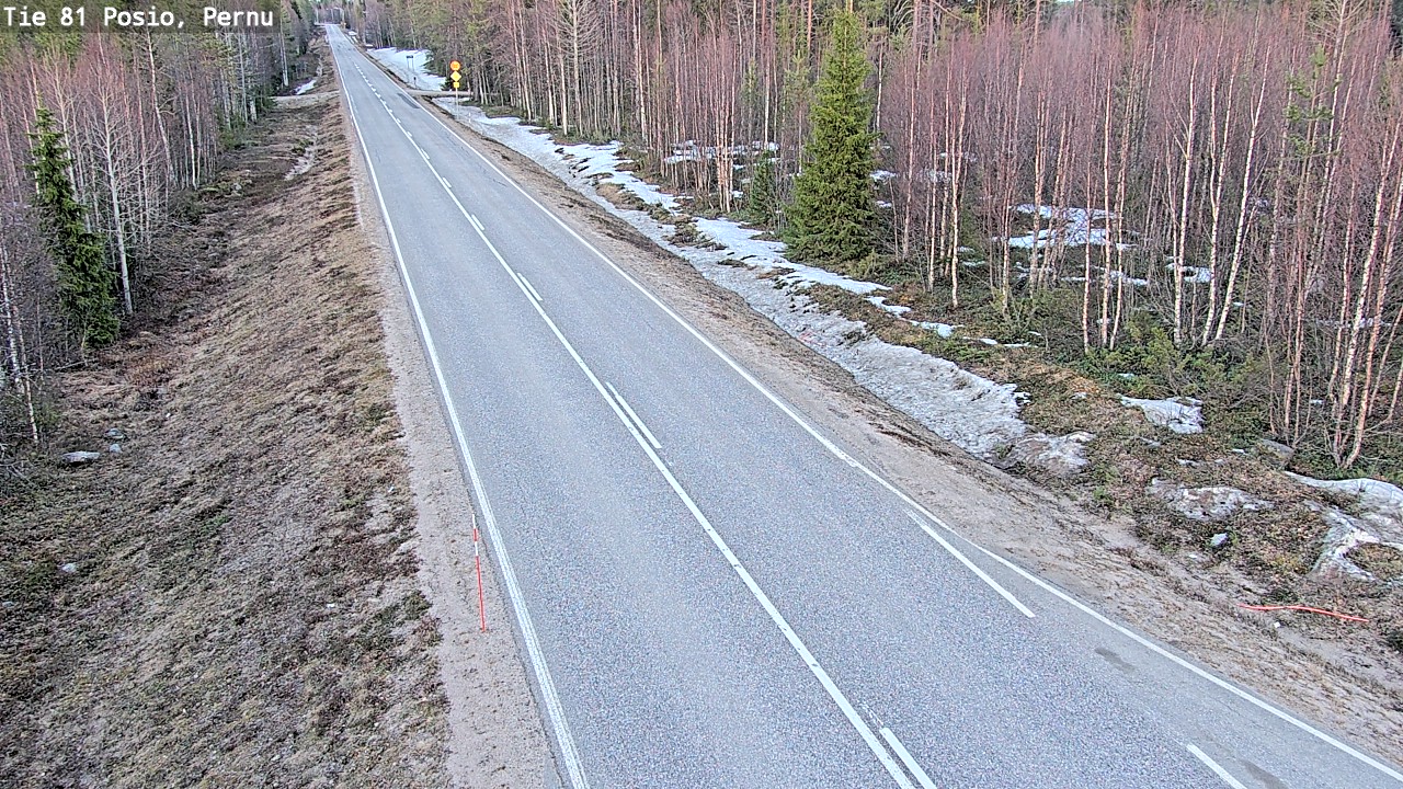 Weather Camera Image Väg 81 Posio, Pernu, Posio, Lappi