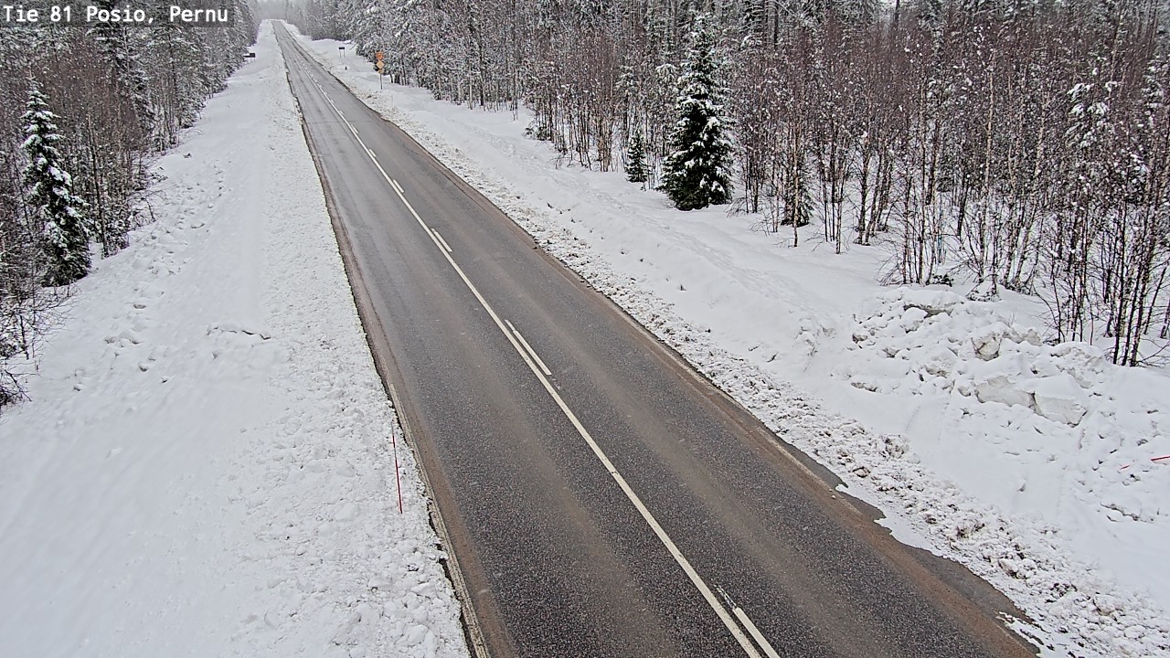 Kelikamerat Kuva Tie 81 Posio, Pernu, Posio, Lappi