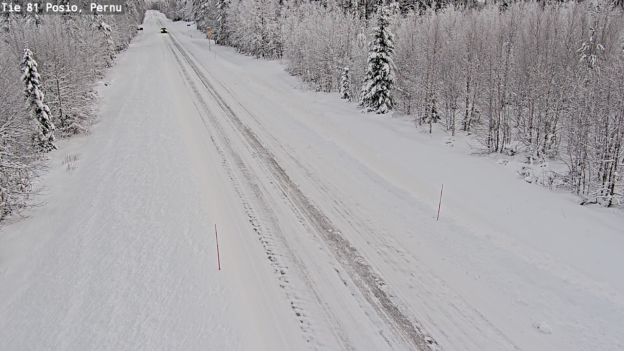 Weather Camera Image Road 81 Posio, Pernu, Posio, Lappi