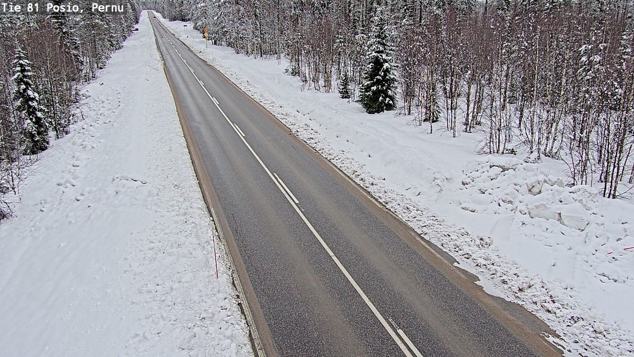Kelikamerat Kuva Tie 81 Posio, Pernu, Posio, Lappi