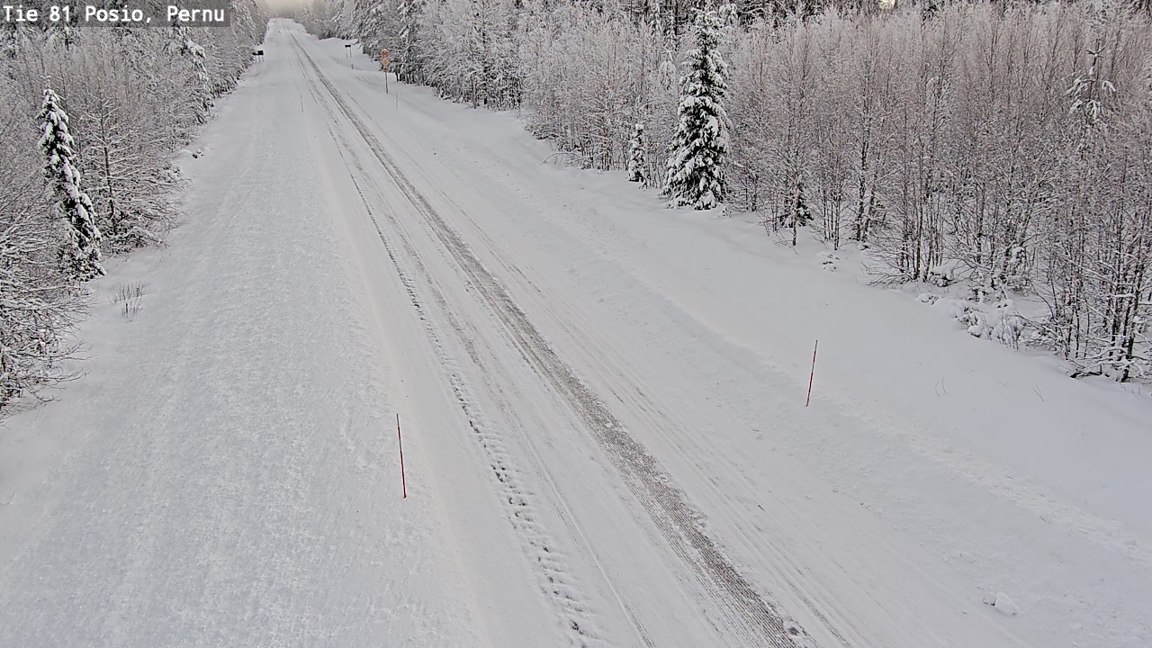 Weather Camera Image Road 81 Posio, Pernu, Posio, Lappi