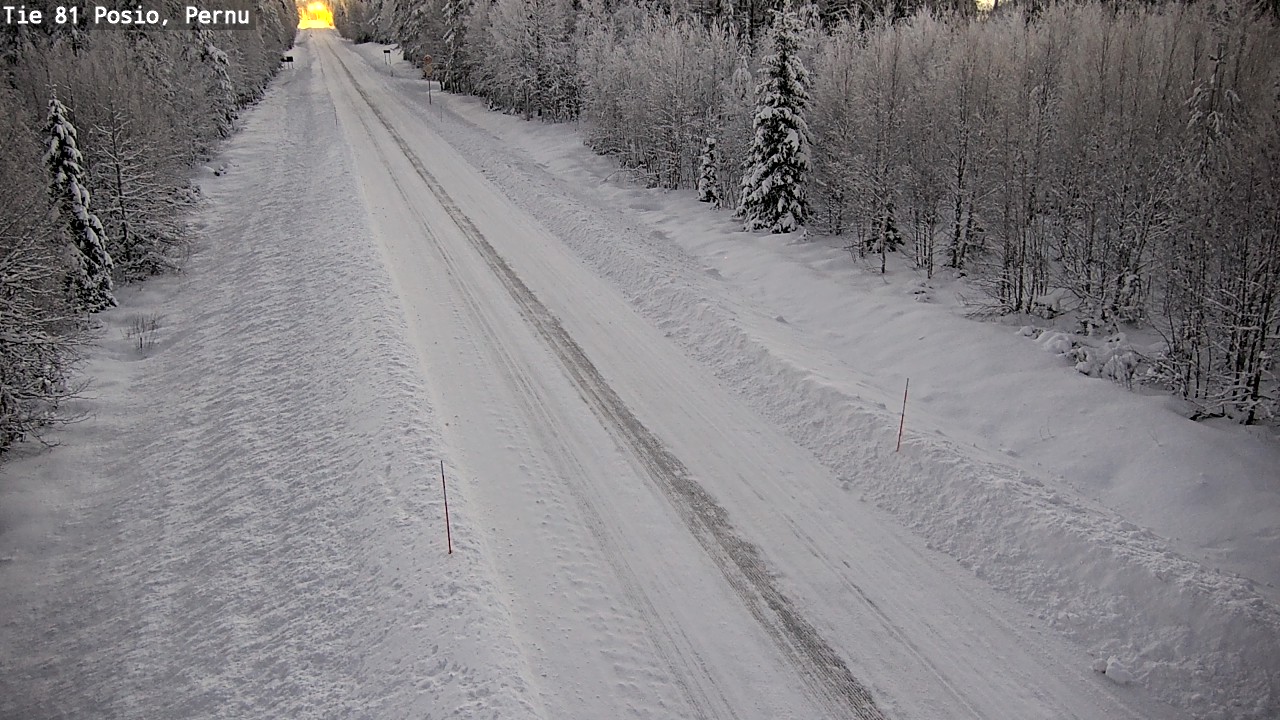 Weather Camera Image Road 81 Posio, Pernu, Posio, Lappi