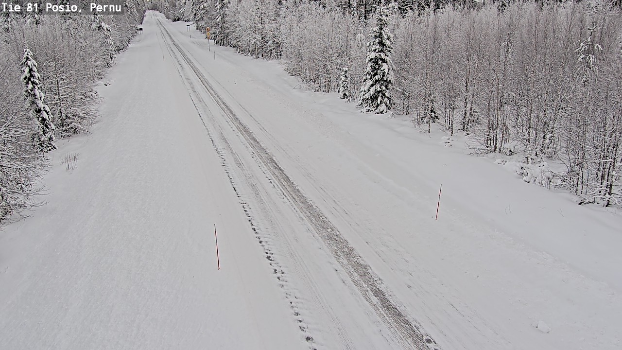 Weather Camera Image Road 81 Posio, Pernu, Posio, Lappi