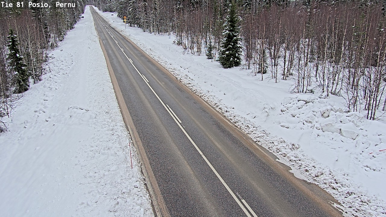 Kelikamerat Kuva Tie 81 Posio, Pernu, Posio, Lappi