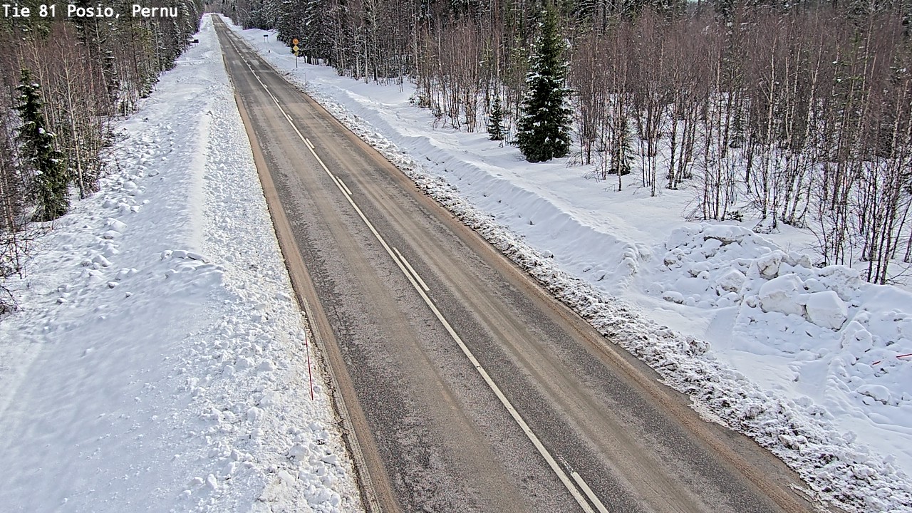 Weather Camera Image Road 81 Posio, Pernu, Posio, Lappi