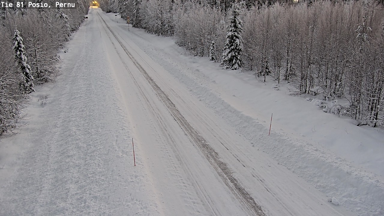 Weather Camera Image Road 81 Posio, Pernu, Posio, Lappi