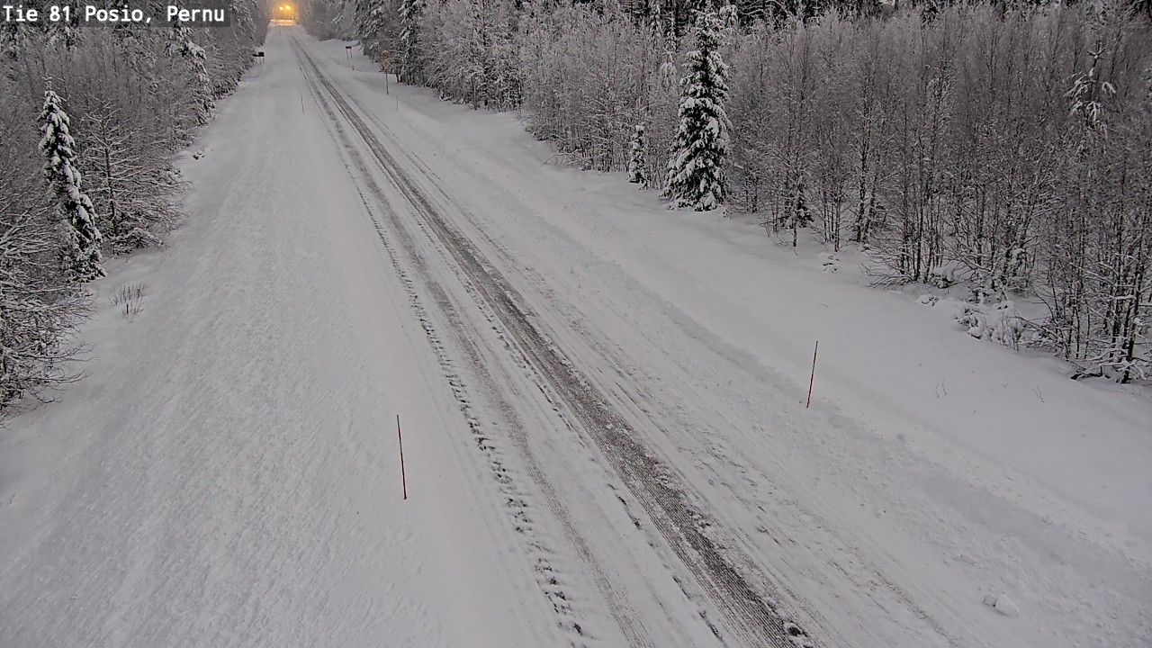 Weather Camera Image Road 81 Posio, Pernu, Posio, Lappi