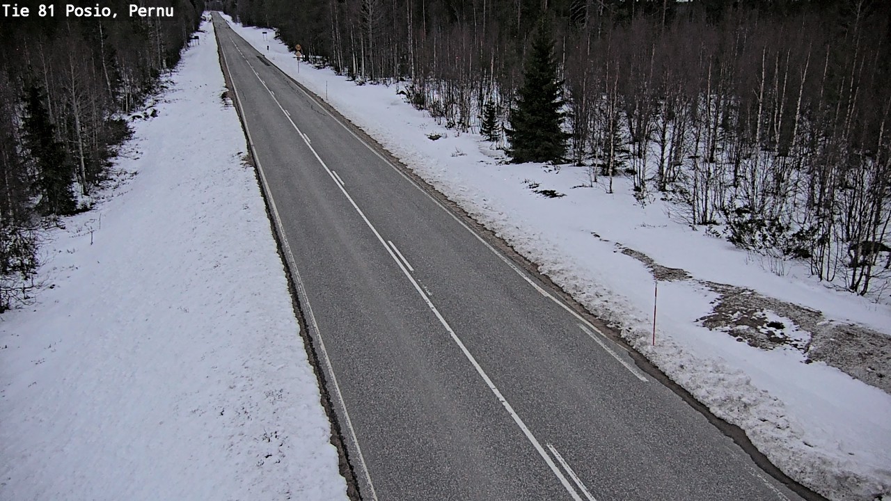Weather Camera Image Road 81 Posio, Pernu, Posio, Lappi