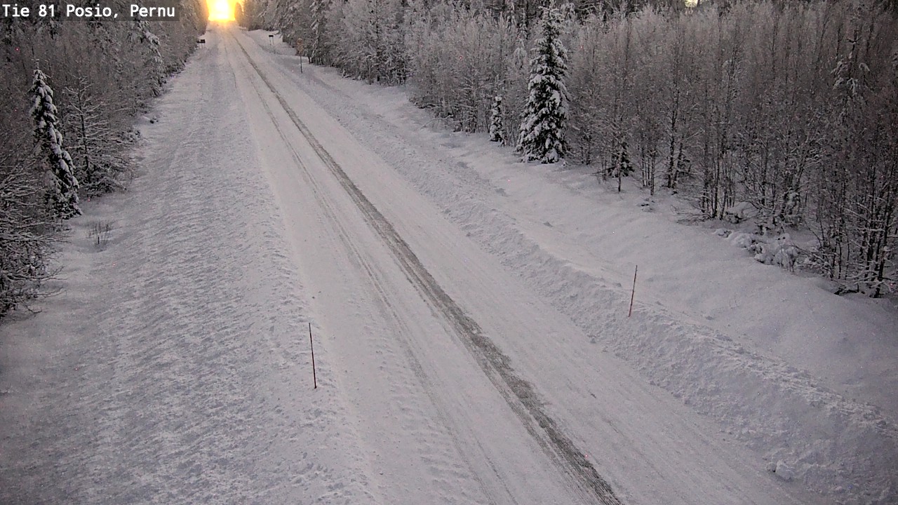 Weather Camera Image Road 81 Posio, Pernu, Posio, Lappi