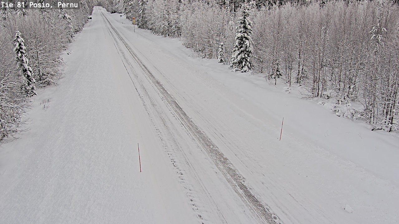 Weather Camera Image Road 81 Posio, Pernu, Posio, Lappi