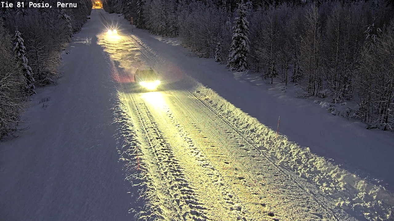 Weather Camera Image Väg 81 Posio, Pernu, Posio, Lappi