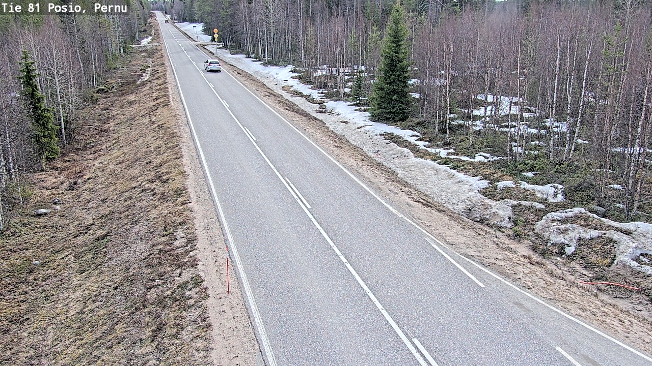 Weather Camera Image Väg 81 Posio, Pernu, Posio, Lappi