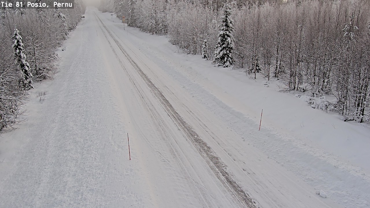 Weather Camera Image Road 81 Posio, Pernu, Posio, Lappi