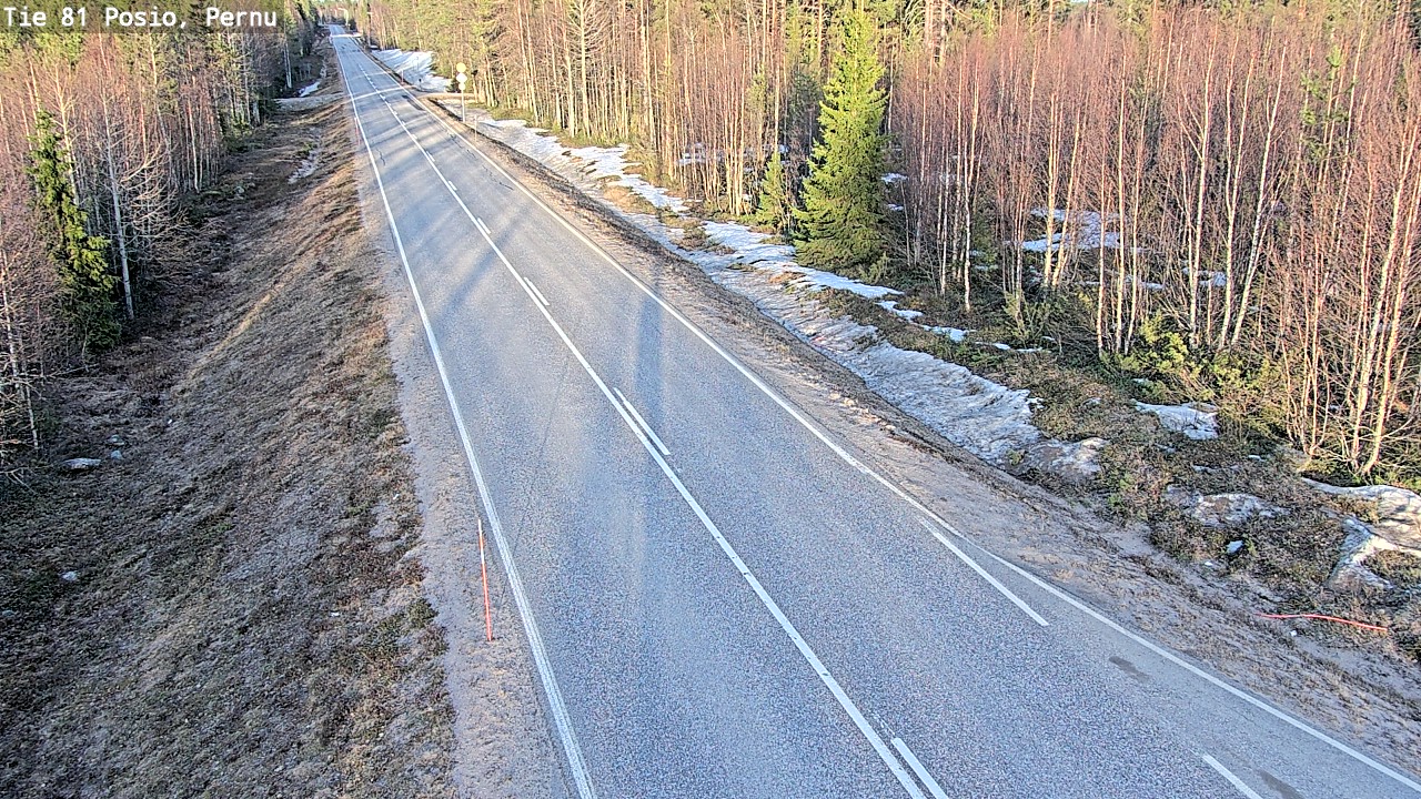 Weather Camera Image Väg 81 Posio, Pernu, Posio, Lappi