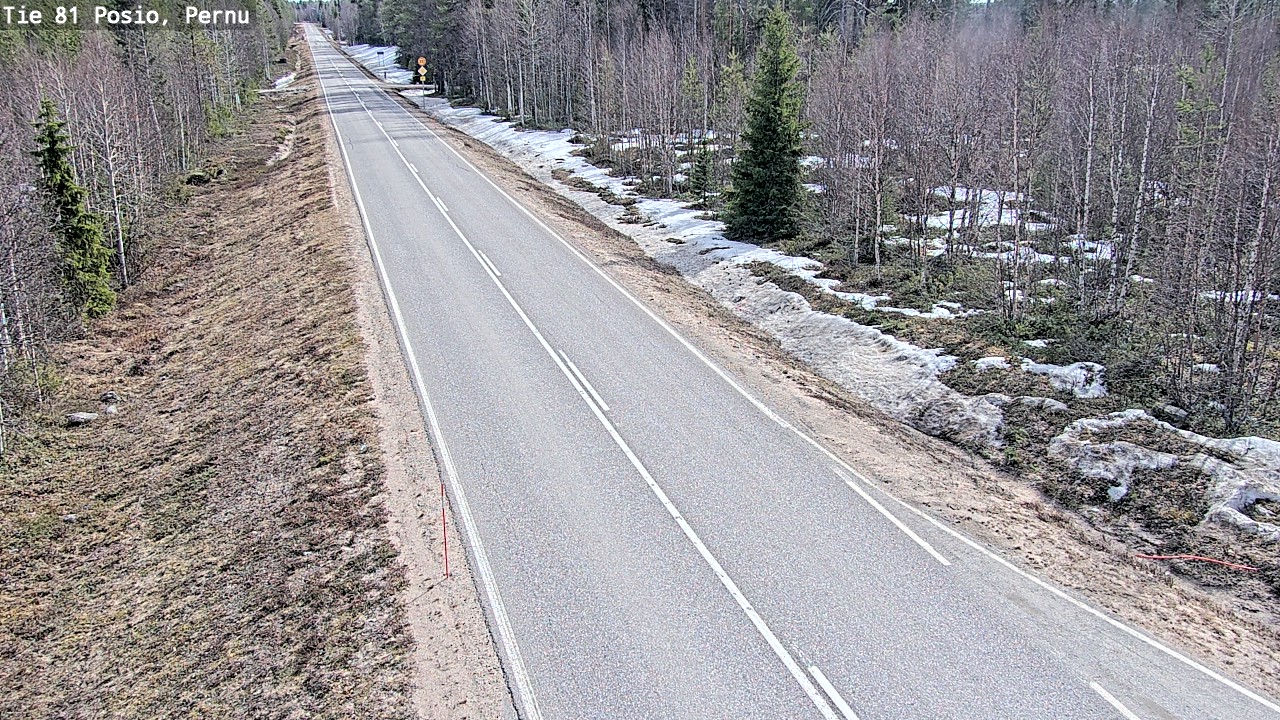 Weather Camera Image Väg 81 Posio, Pernu, Posio, Lappi