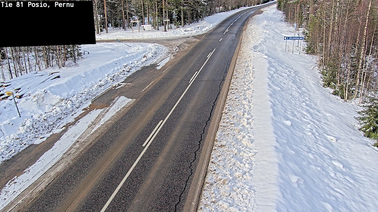 Kelikamerat Kuva Tie 81 Posio, Pernu, Posio, Lappi
