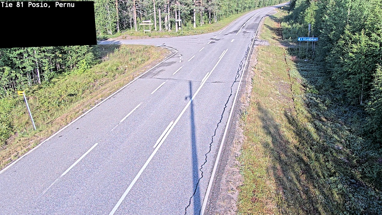 Weather Camera Image Road 81 Posio, Pernu, Posio, Lappi