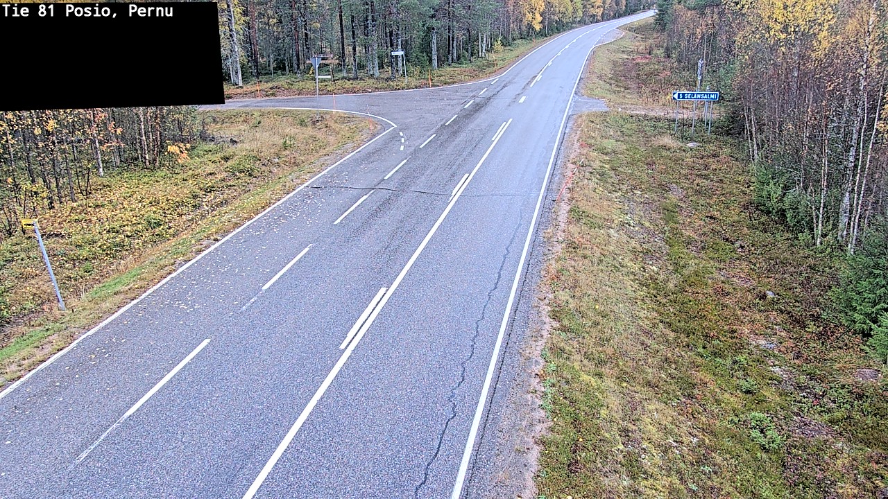 Weather Camera Image Road 81 Posio, Pernu, Posio, Lappi