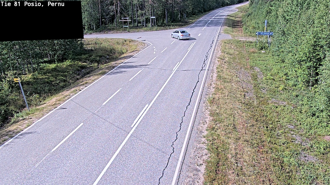 Weather Camera Image Road 81 Posio, Pernu, Posio, Lappi