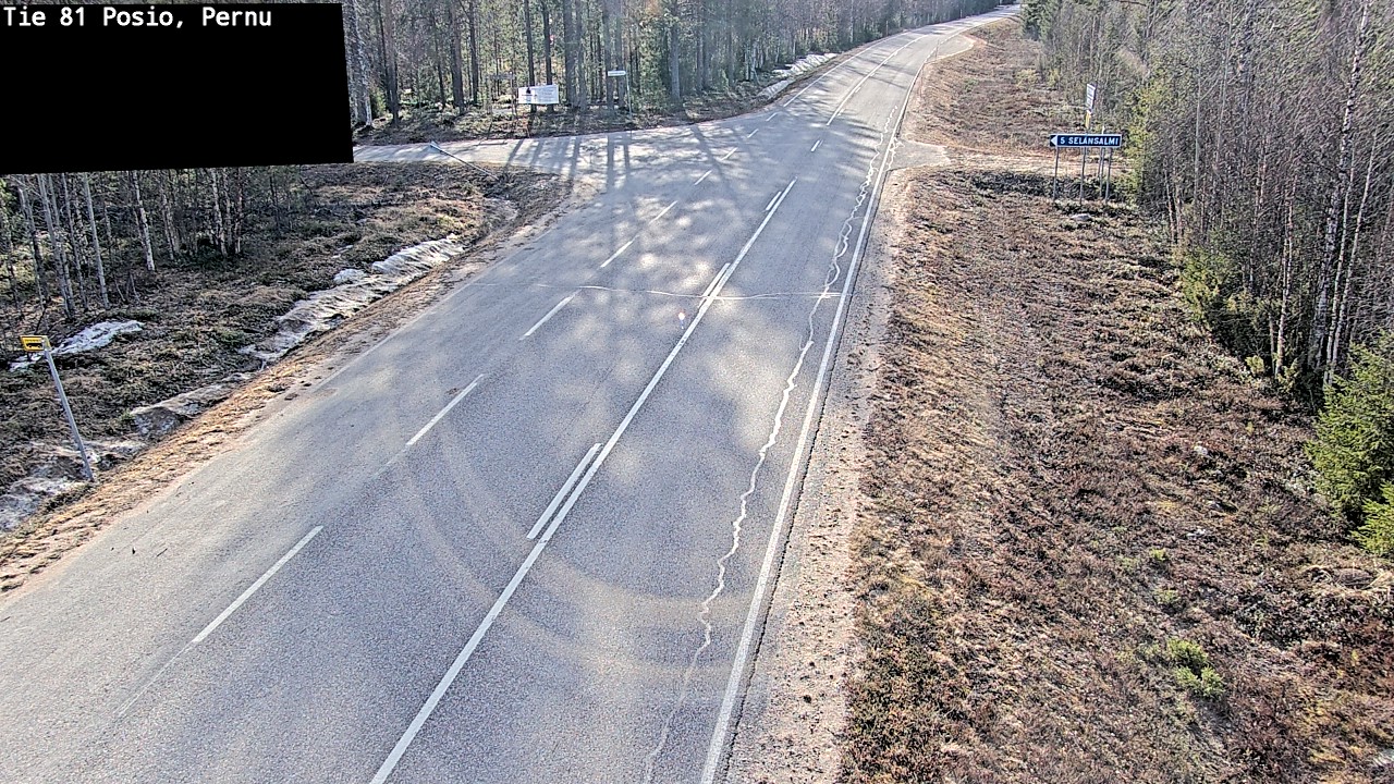 Weather Camera Image Väg 81 Posio, Pernu, Posio, Lappi