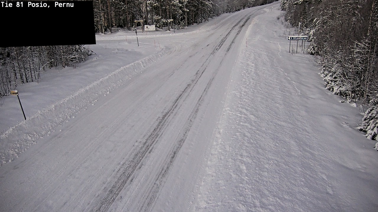 Weather Camera Image Road 81 Posio, Pernu, Posio, Lappi