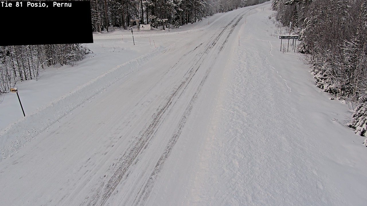 Weather Camera Image Road 81 Posio, Pernu, Posio, Lappi