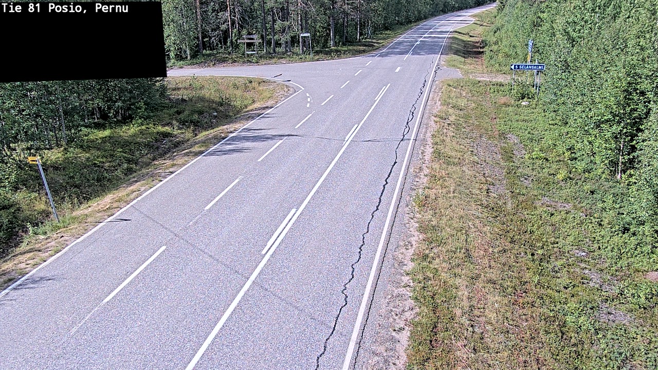 Weather Camera Image Road 81 Posio, Pernu, Posio, Lappi