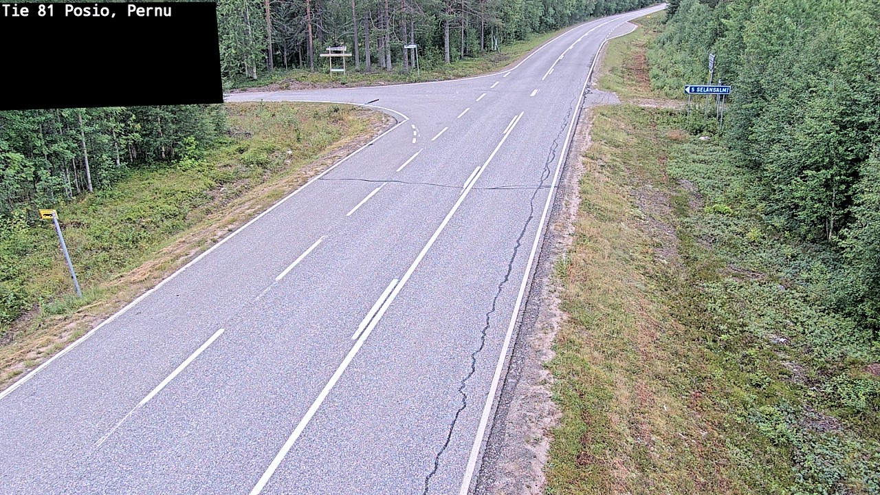 Weather Camera Image Road 81 Posio, Pernu, Posio, Lappi