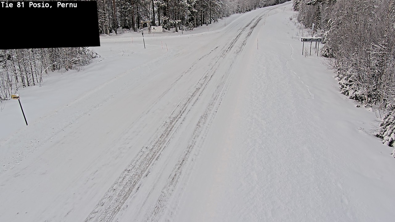 Weather Camera Image Road 81 Posio, Pernu, Posio, Lappi