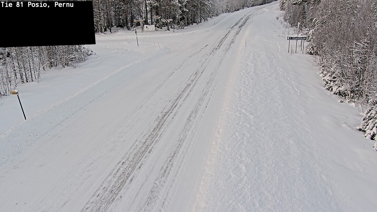 Weather Camera Image Road 81 Posio, Pernu, Posio, Lappi