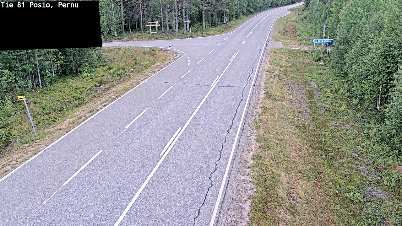 Weather Camera Image Väg 81 Posio, Pernu, Posio, Lappi