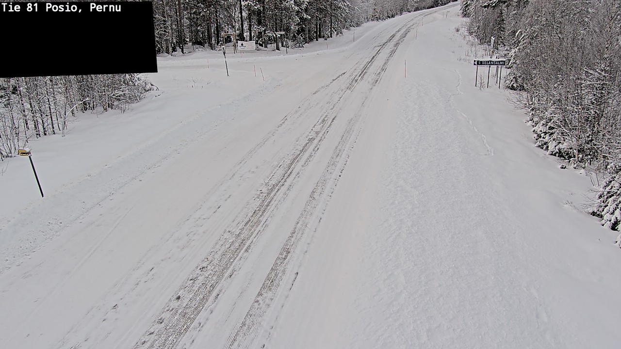 Weather Camera Image Road 81 Posio, Pernu, Posio, Lappi