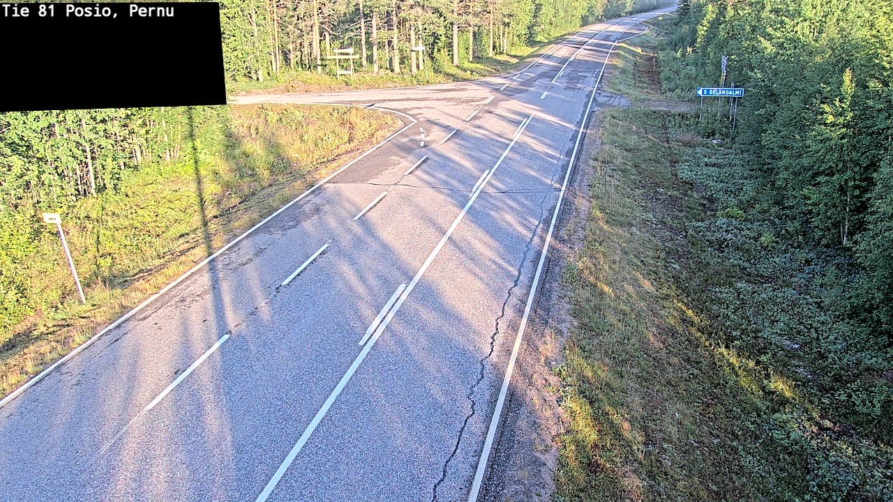 Weather Camera Image Road 81 Posio, Pernu, Posio, Lappi