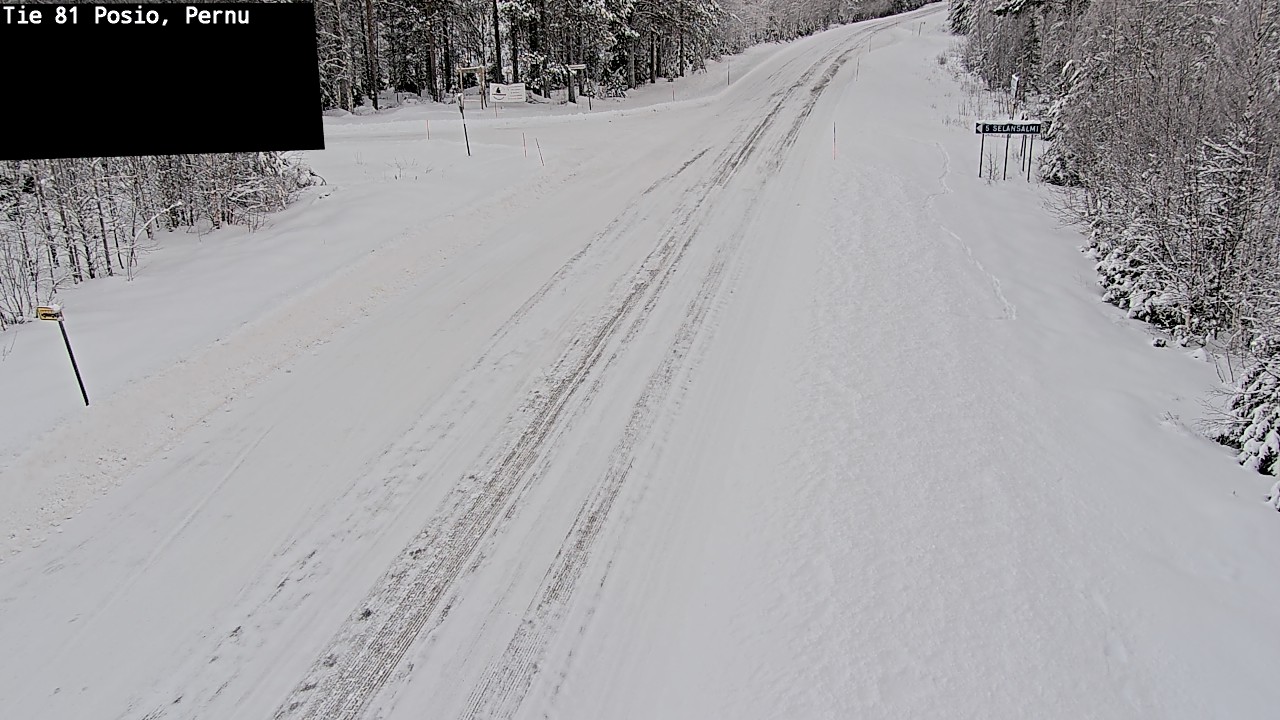 Weather Camera Image Road 81 Posio, Pernu, Posio, Lappi