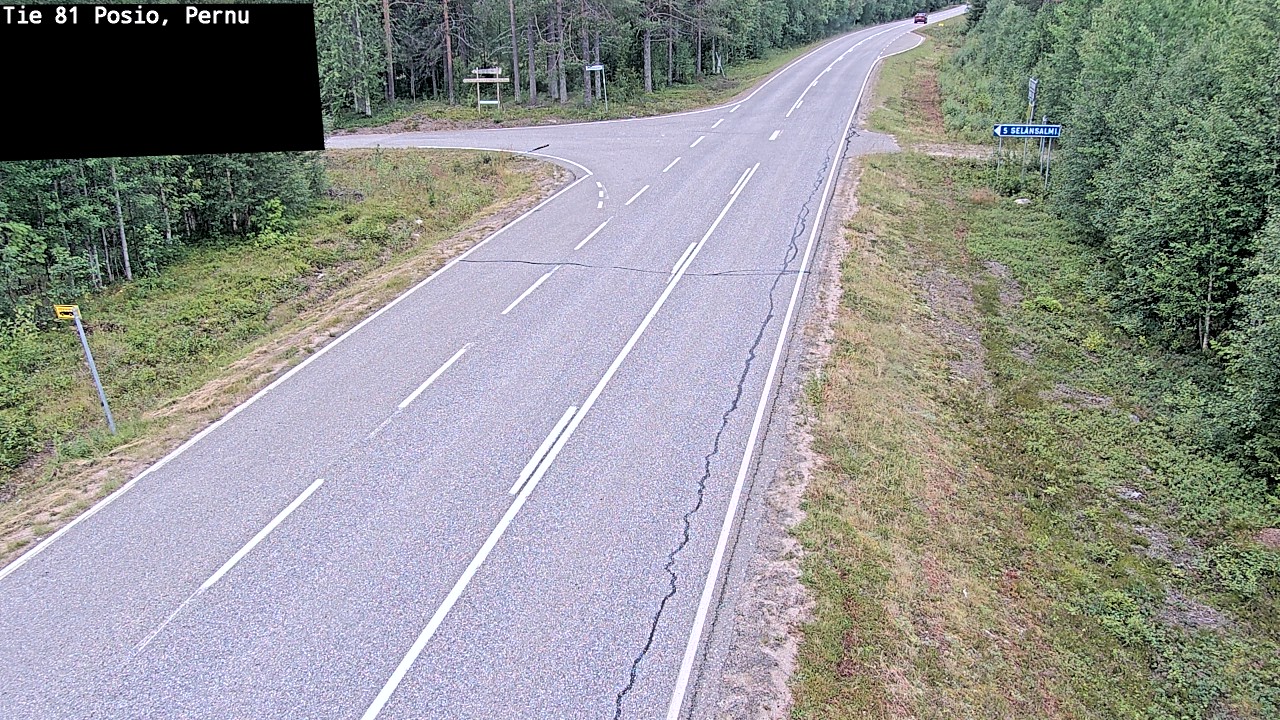 Weather Camera Image Väg 81 Posio, Pernu, Posio, Lappi