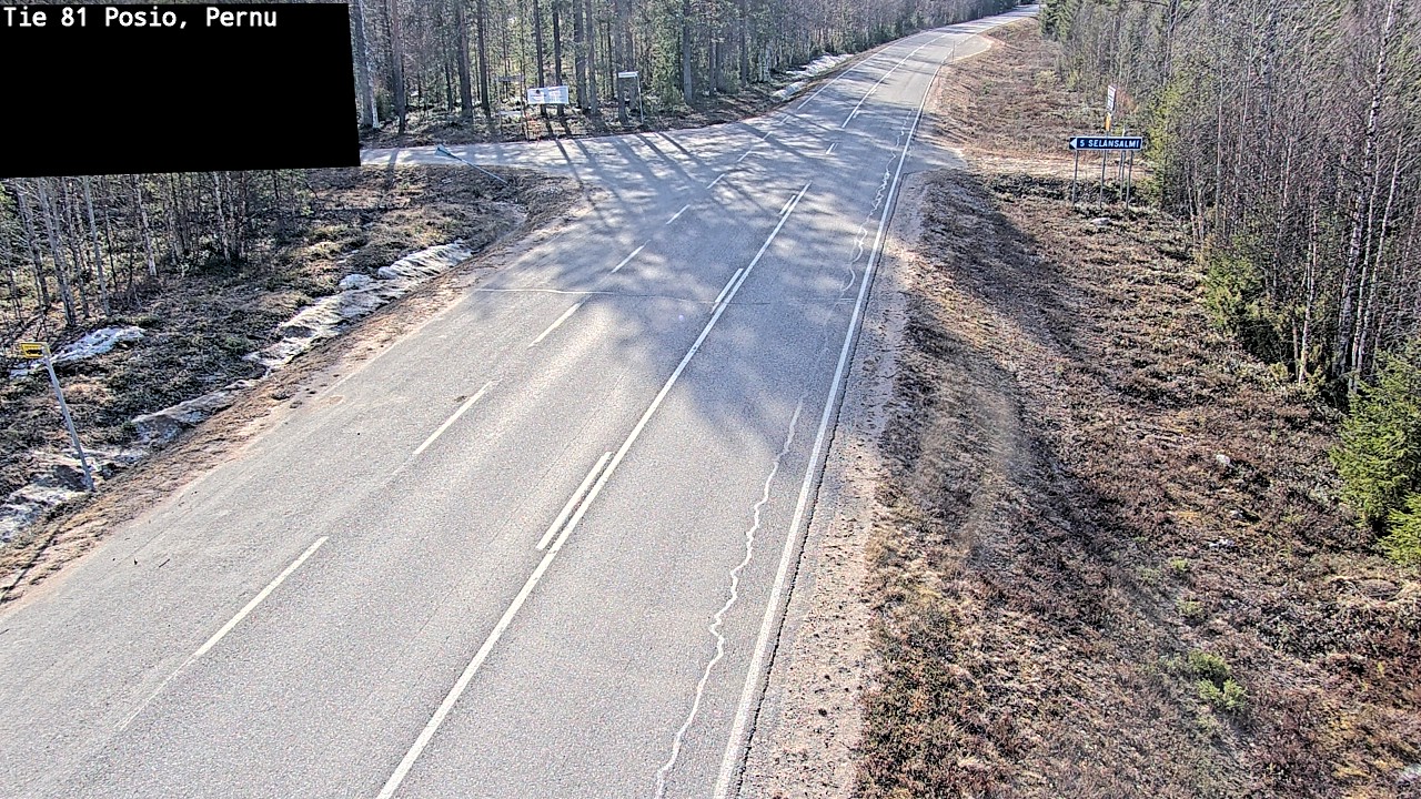Weather Camera Image Väg 81 Posio, Pernu, Posio, Lappi